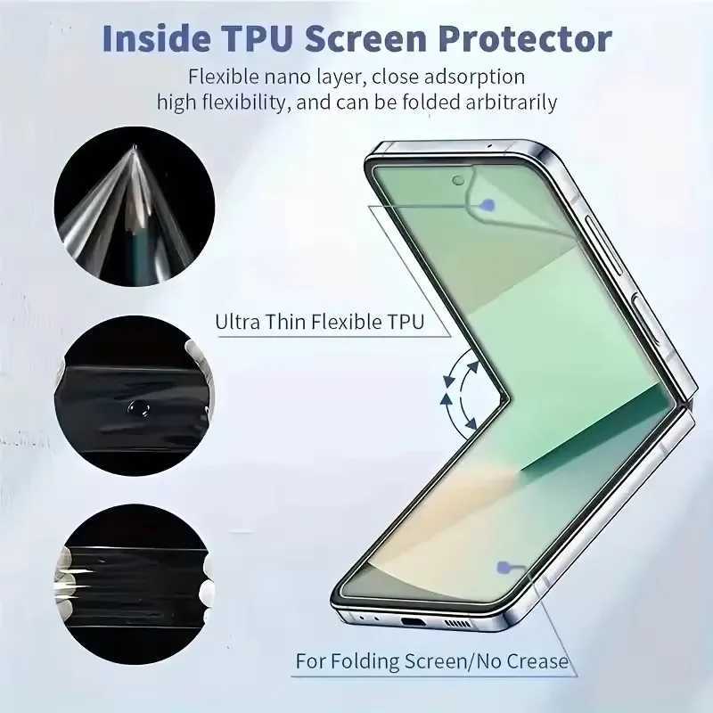 3Pcs Full Cover Hydrogel Film For Galaxy Z Flip 6 4 5 3 5G SCREEn Protector G251218