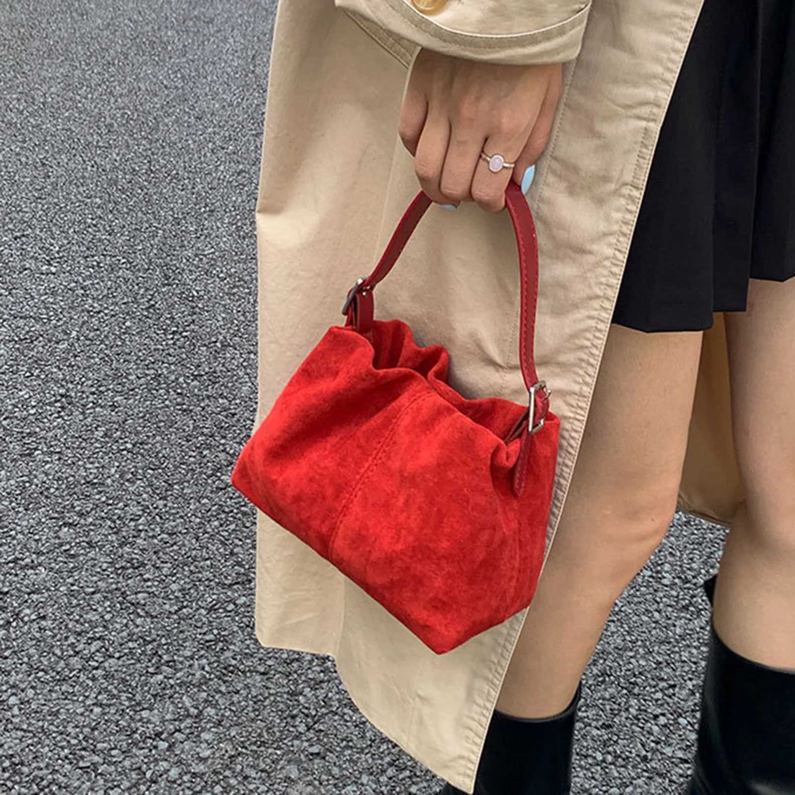 PU Crossbody Purse Solid Color Tote Handbag Lightweight Crossbody Bag Drawstring for Women Daily Use Special OccasionT251218