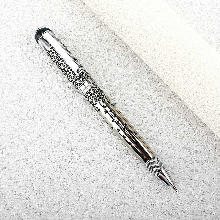 Metal Ballpoint Pen Retractable Signature Pen Crest Style Metal Housing blue Ink Medium Point 07mm Y251218