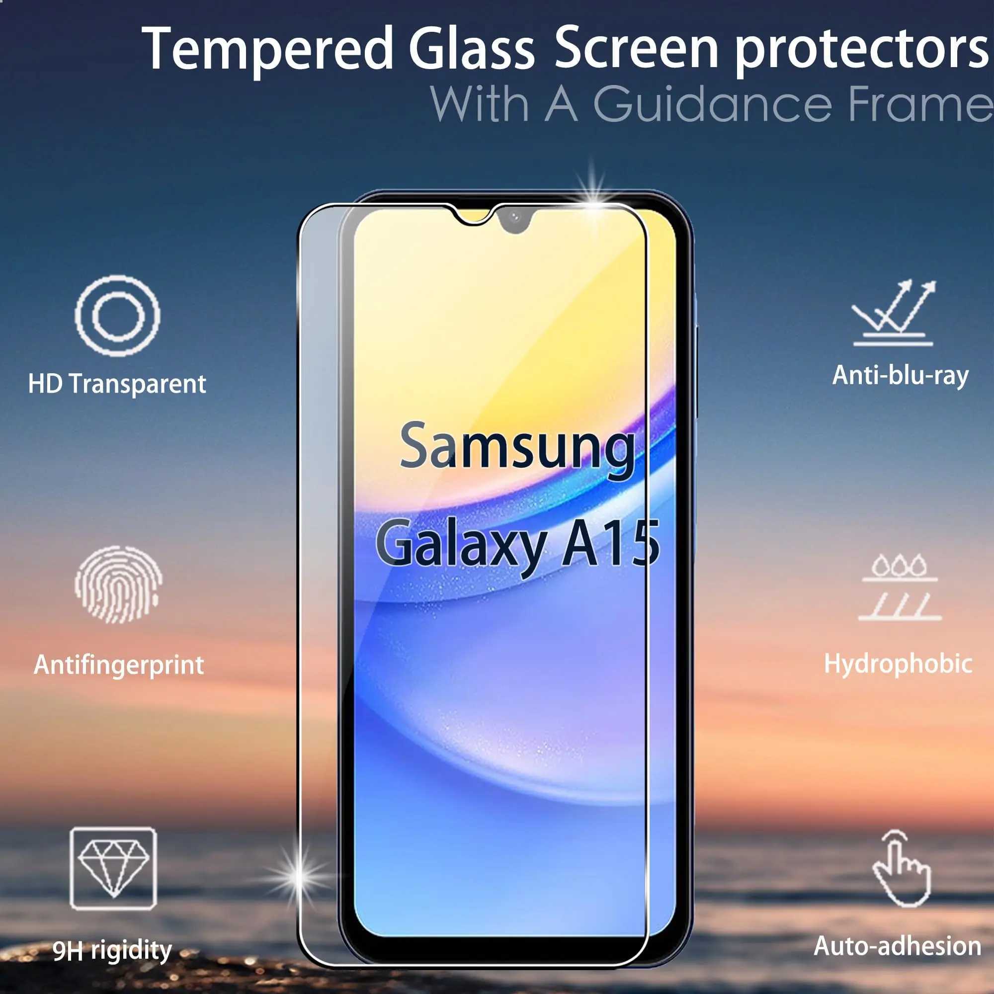 SCREEn Protector For Galaxy A15 A16 4G 5G Tempered Glass HD 9H Clear Anti Scratch Case Friendly G251218