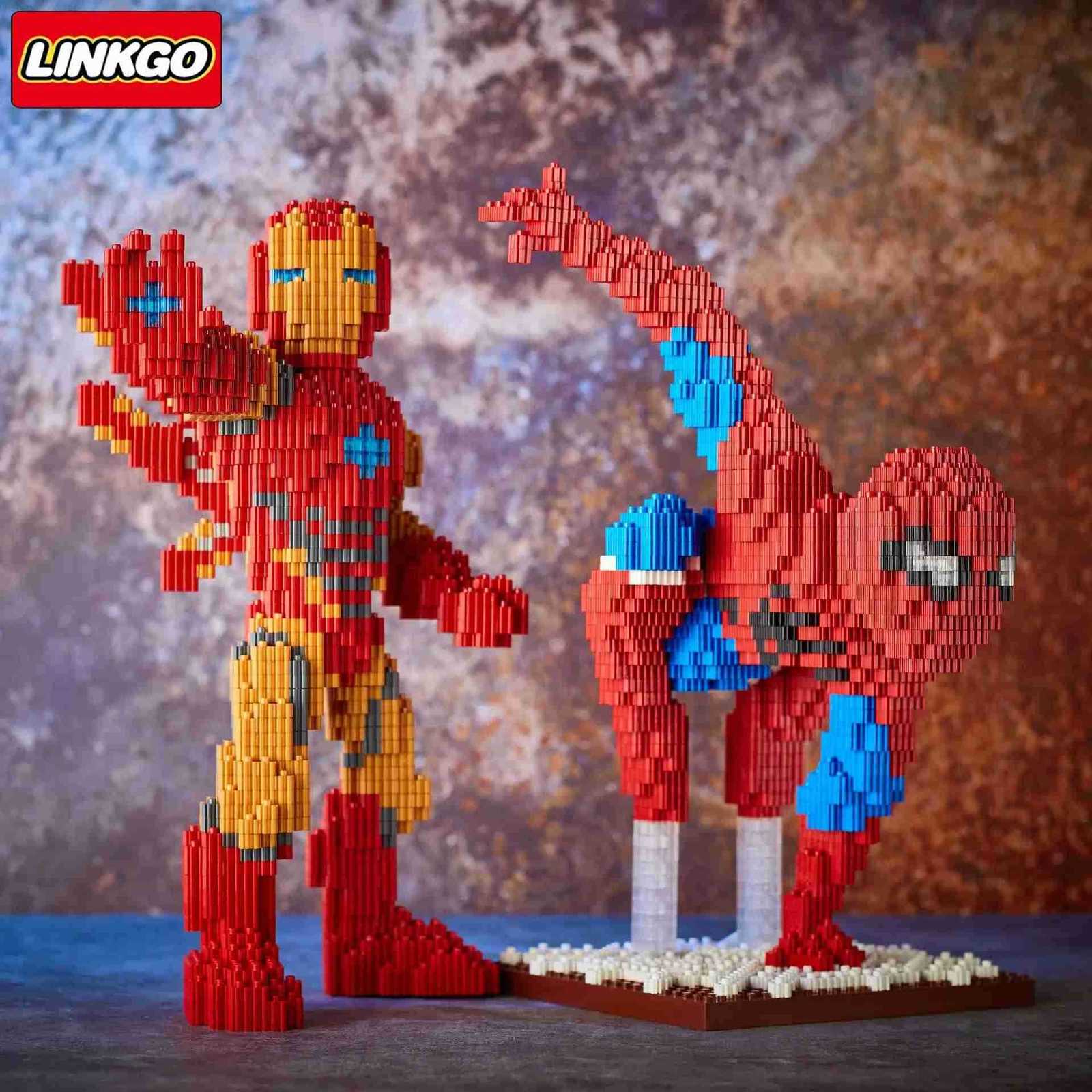 Disney Star Wars Marvel Building Blocks Spiderman Stormtroopers Darth Vader Assembly Ironman 3D Model Connection Mini Brick Figure Toys H251218