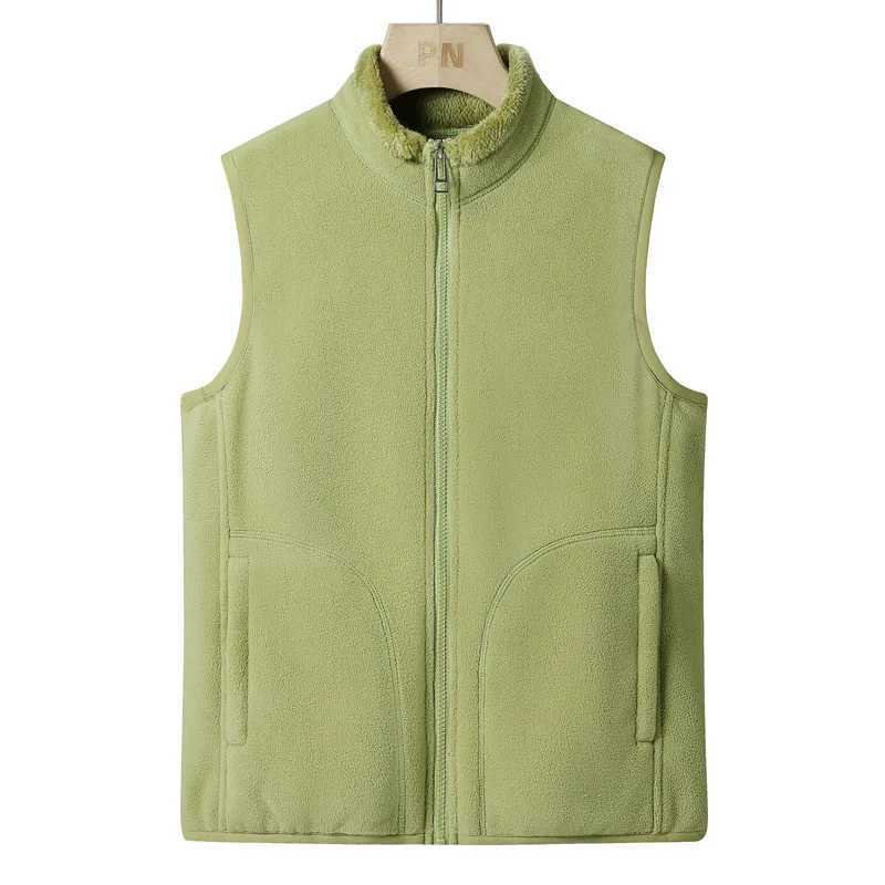 5XL Mens Business Casual Fleece Winter Vest Heavyweight Relaxed-Fit Sport Vest for Man Sherpa Waistcoat WomanG251218