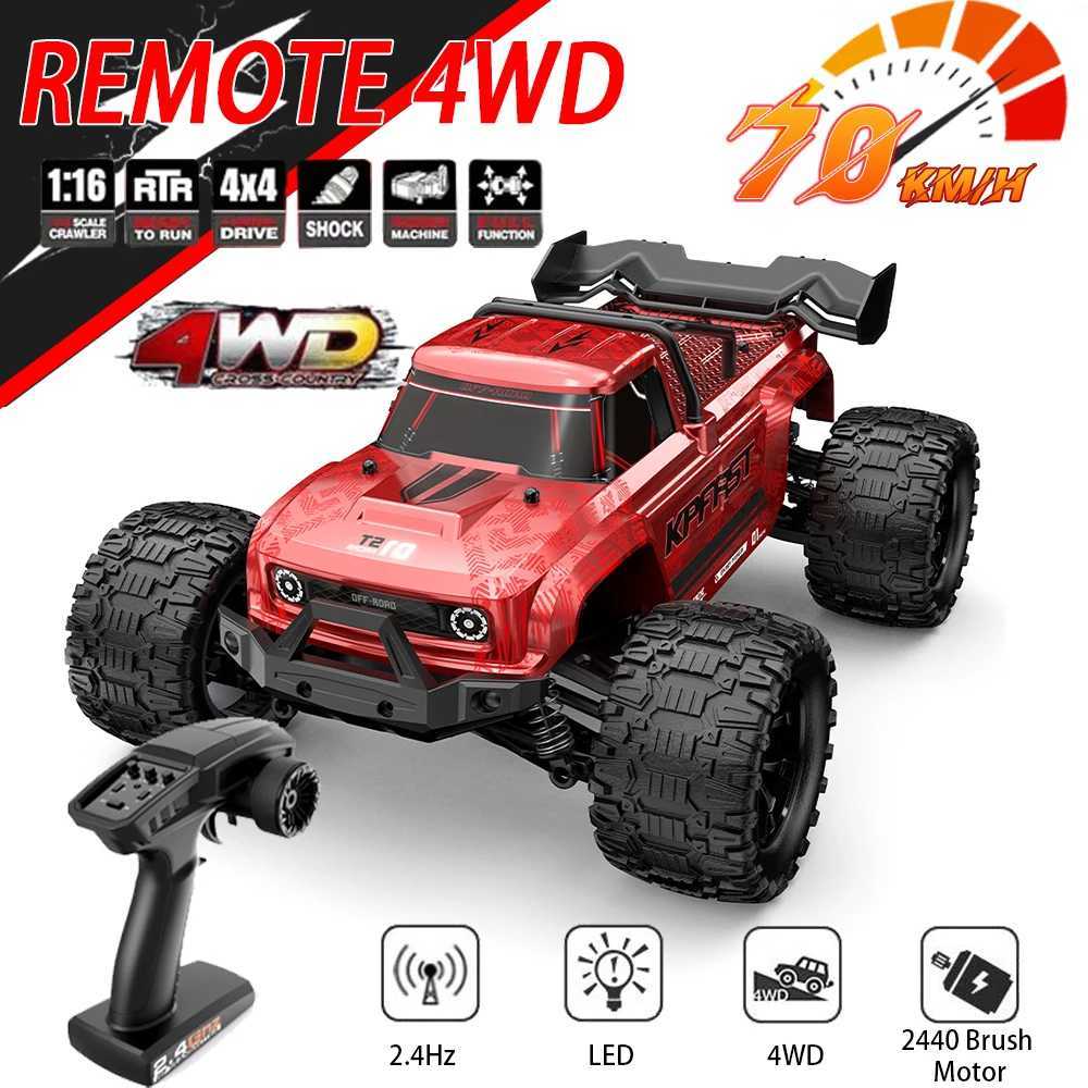 KF18 70KM/H or 55KM/H high speed brushless motor remote control toy car 114 with lights toy car 24Hz 44 4WD childrens toys G251218
