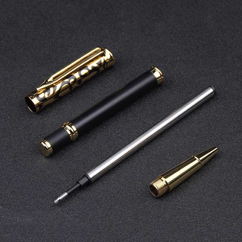 Creative Hollow Pen Cap Frosted Body Gel Pen Personali Cust Ening Name Business Advertising School Supplies Gifts Y251218