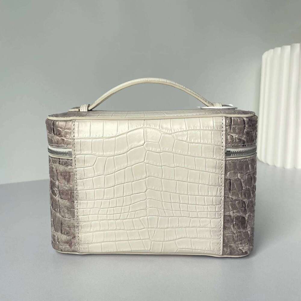 Cowhide Crocodile Pattern Cosmetic New Himalayan Leather Portable Travel Toiletry Bag Women's Jewelry Storage Makeup Handbag St251218