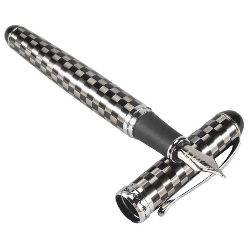 Jinhao X750 Chessboard Fountain Pen Medium Fine Nib Off Business Writing Sign Y251218