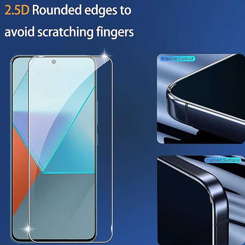5-1Pcs Tempered Glass for Redmi Note 13 12 11 10 Pro 4G SCREEn Protector for Redmi Note 12s 11s 10s 5G 12 Turbo 11T 10T G251218