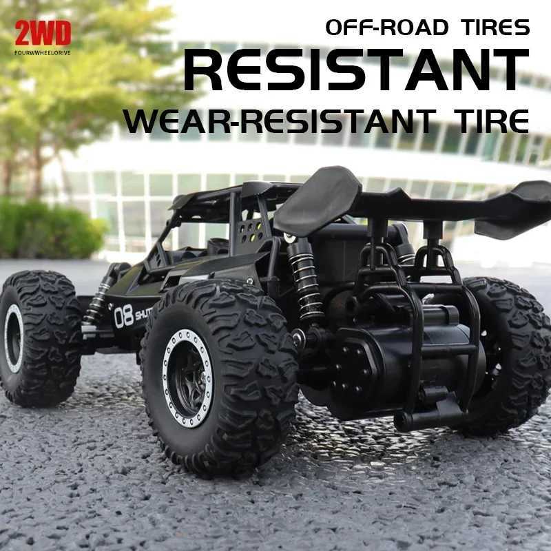 RC Car 24Gh Model With LED Lights 2WD High Speed Off-road Remote Control Climbing Vehicle Outdoor Drift Kid Toys Boys Gift G251218