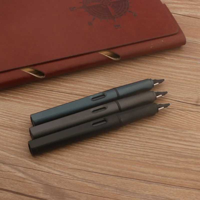 Posture Correction Matte Black 860 Fountain Pen EF Nib Plastic Frosted Green Stationery School Off Supplies Ink Pens Y251218