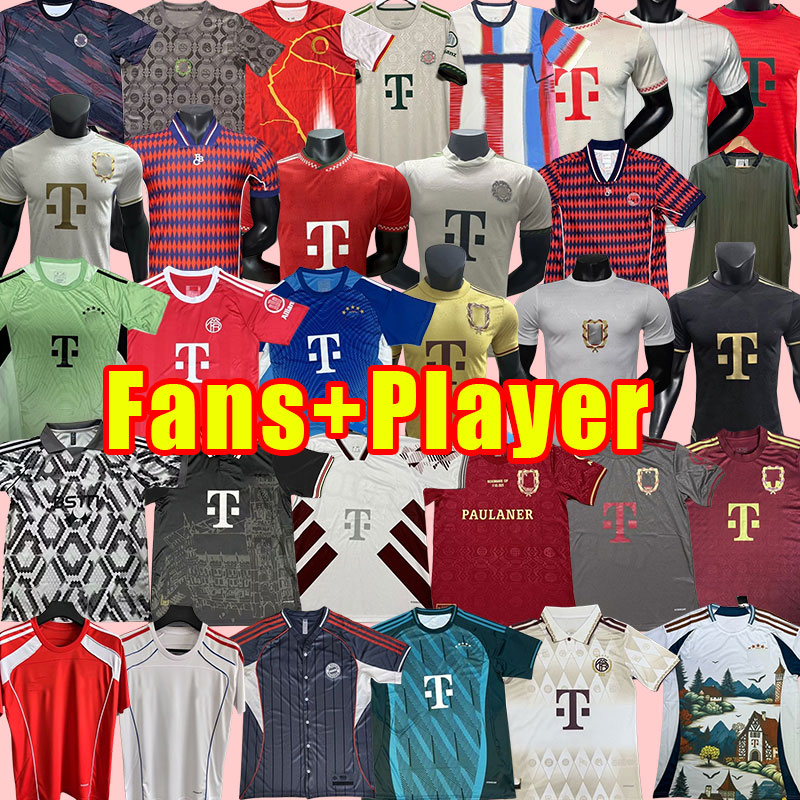 soccer jerseys BAYERN Munich DE LIGT MANE GRAVENBERCH SANE Mazraoui MULLER DAVIES KIMMICH football shirt COMAN 2025 2026 player fans training polo goalkeeper 125TH