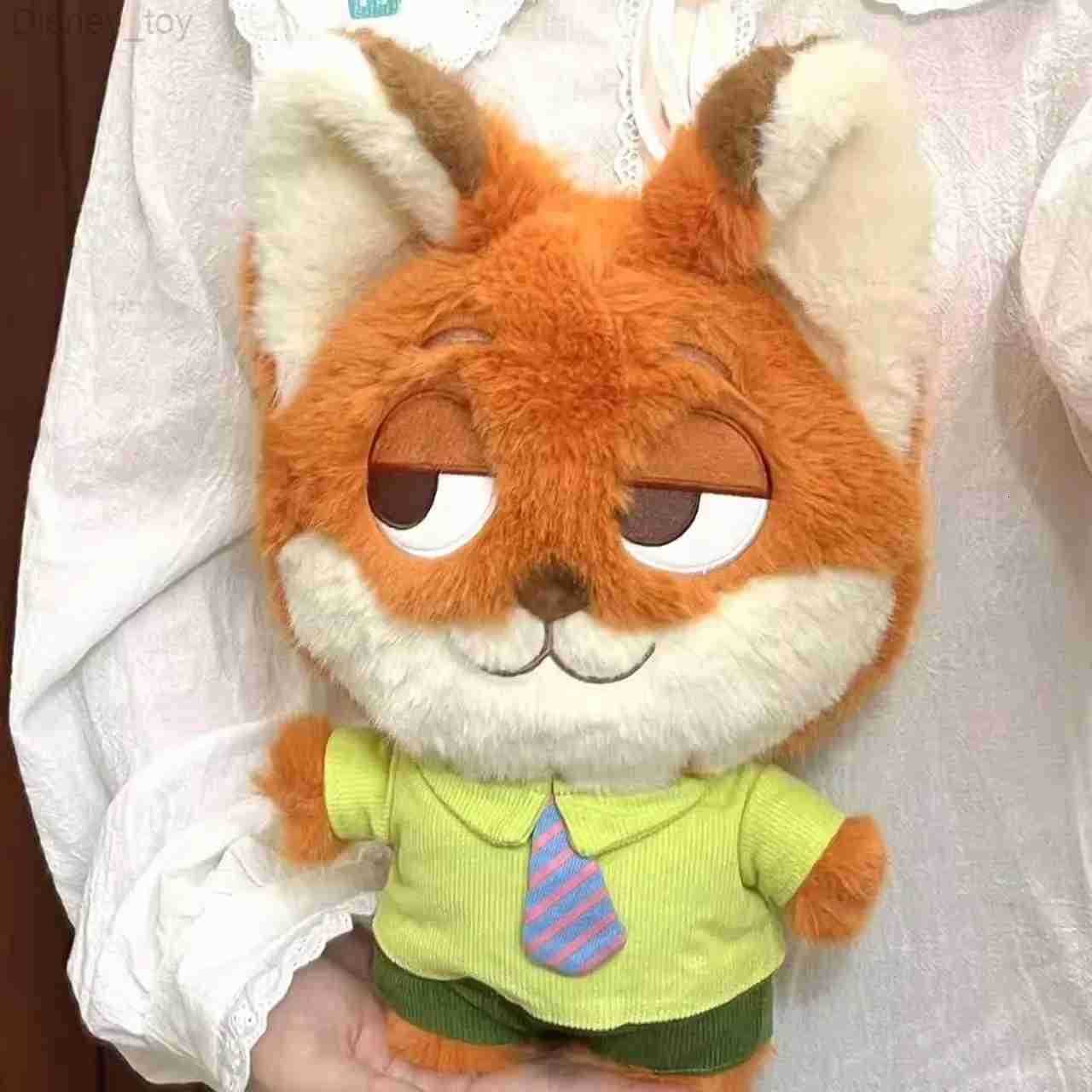 Disney Zootopia Q Version Fox Nick Plush Doll Judy Hoppy Animal City Stuffed Toy Birthday Gift for Best Friend Cute Cartoon Character H251218