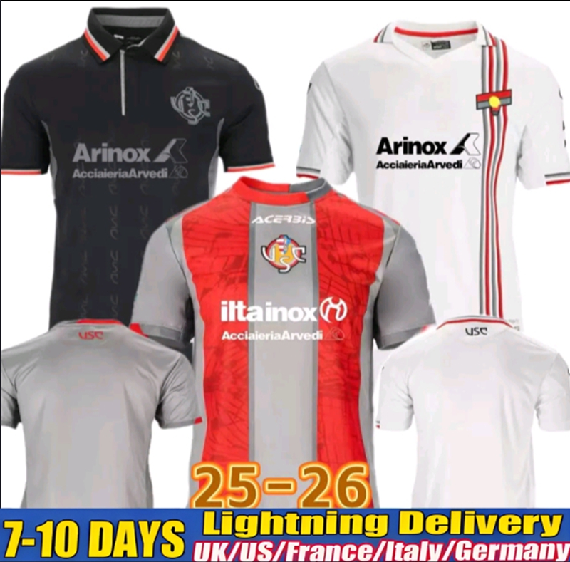 xxxl 4xl 2025 2026 VARDY football jersey Cremonese Soccer Jerseys 2025 Maglia Cremona football shirt BONDO BASCHIROTTO TERRACCIANO PAYERO Magliette Fans Home S-4XL