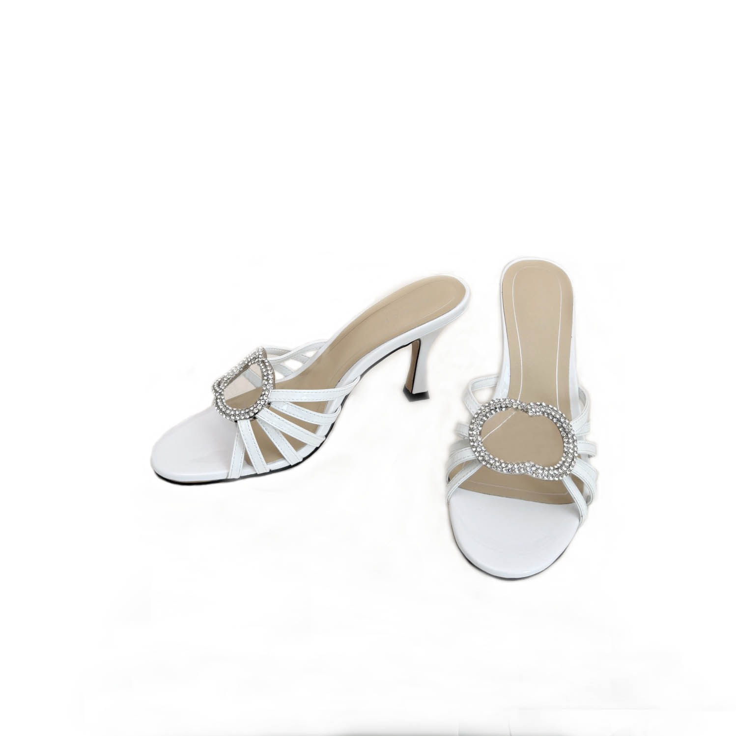 Fashion Summer Sandals Designer Leather Women's High Heels Sexy Metal Buckle Large Office Red Shoes 35-41