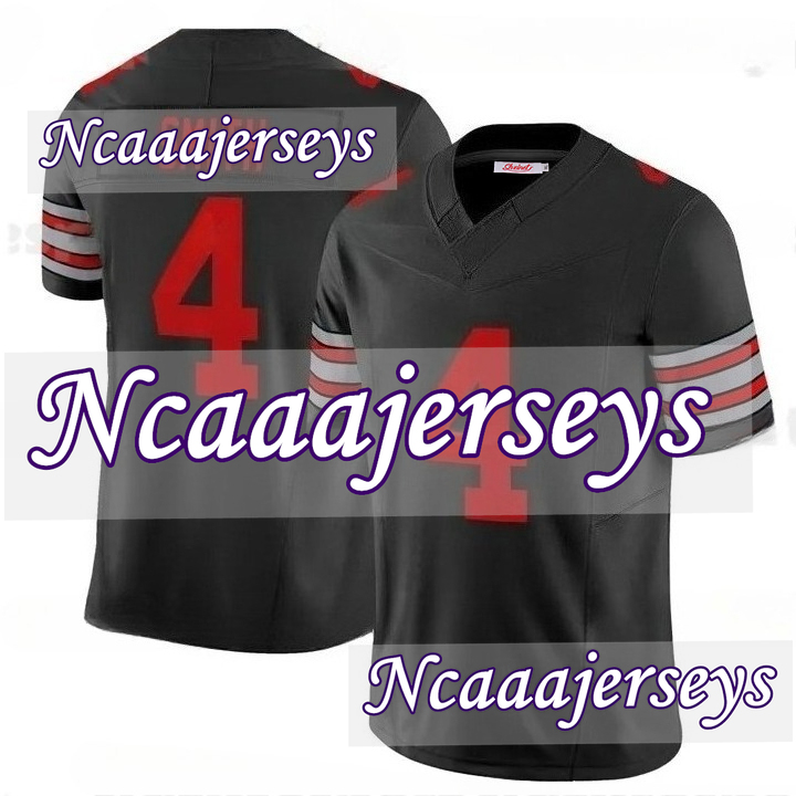 Men Custom Football Jersey 4 Jeremiah Smith Jersey Jack Sawyer Will Howard Caleb Downs Treveyon Henderson Denzel Burke Miyan Egbuka 11 Smith-Njigba10 