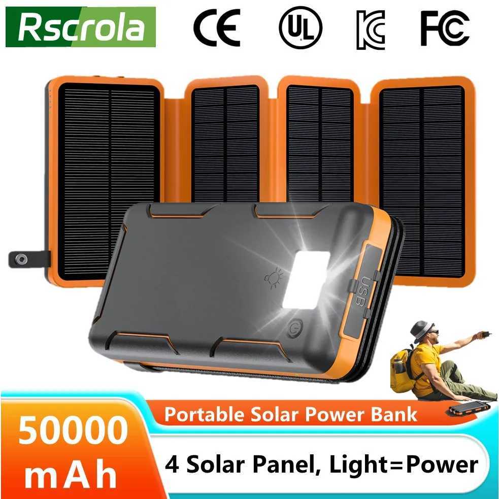 Banca Di Energia Solare Portatile Alimentatore Solare Esterno Da 50000 Mah Comp…