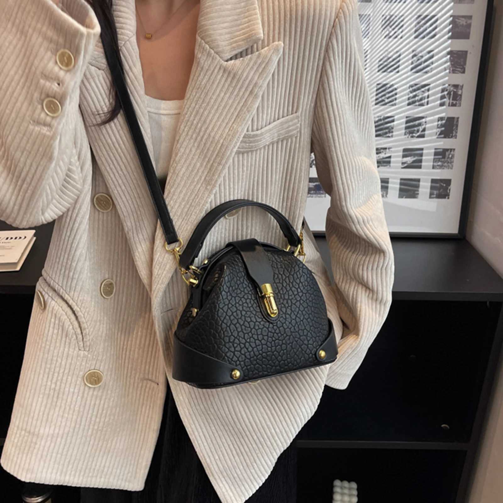 Casual Crossbody Bag ladies PU Texture daily casual Contrast Color Lightweight Handbag for WomenT251218