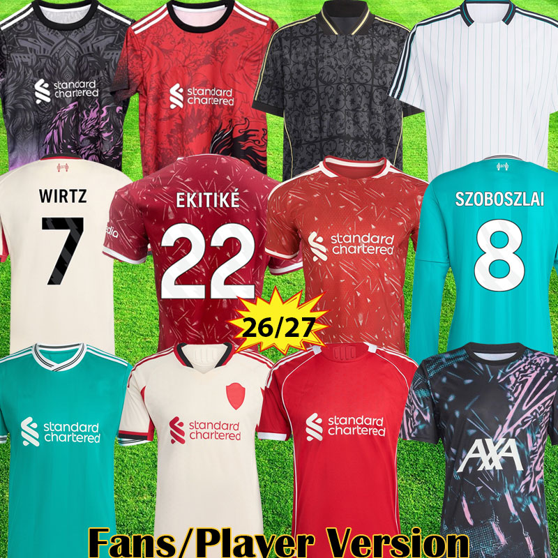 ISAK 3XL 4XL 25 26 27 ALLISTER WIRTZ soccer jersey EKITIKE FRIMPONG SZOBOSZLAI GAKPO Icons kits 2026 Mohamed football shirts men kids Lifestyle Pre Match Kit Training