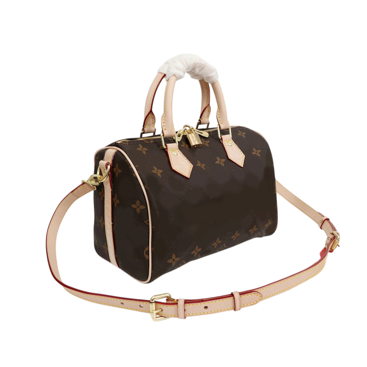 Speedy P9 Bandouliere 25 Monogram Leather coated canvas M24443 designer bags womens mens classic fashion handbag shoulder cross body high quality brown AB1130