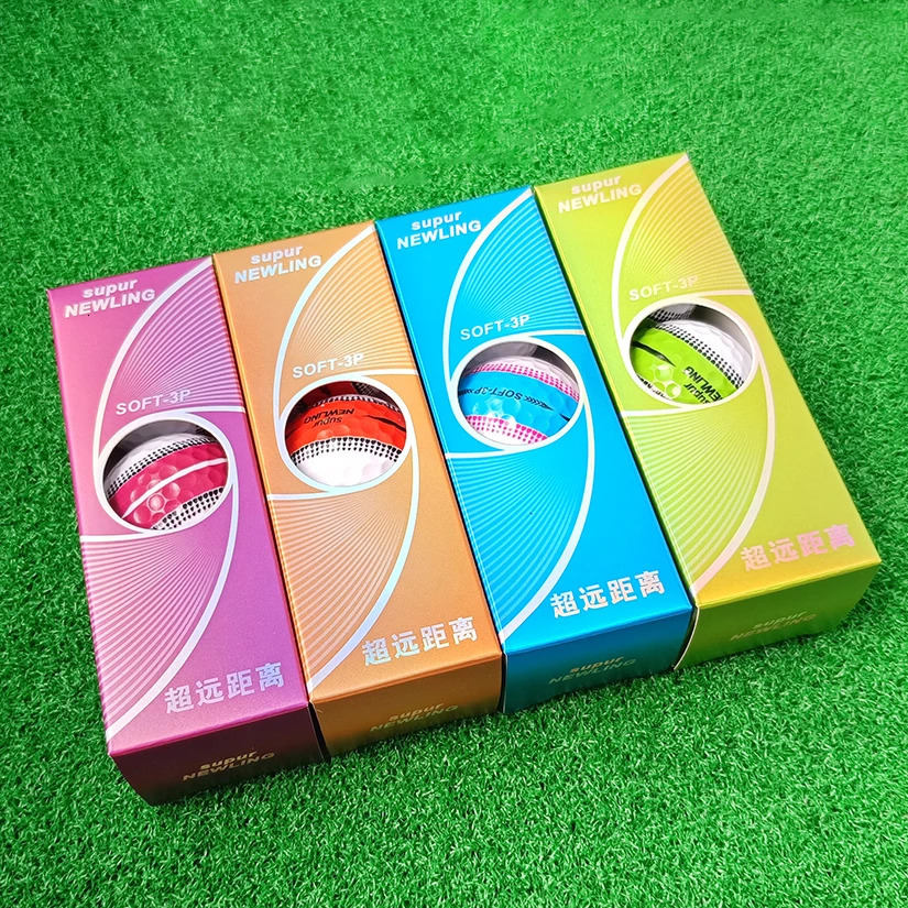 3pcs/box Supur NING Golf Games Ball Super Long Distance Three layer Ball for Professional Competition Game Ball Golfers Gift 251230ww