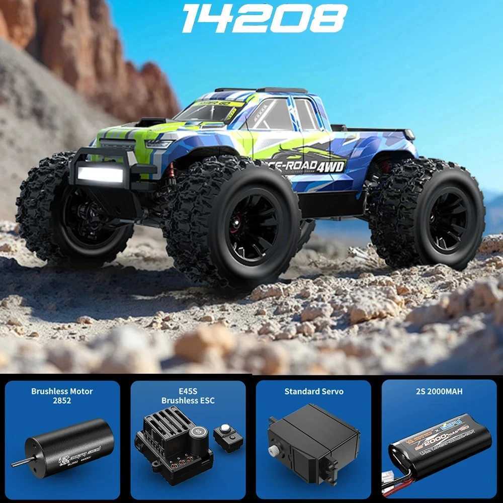 Hyper Go MJX 14207 1/14 4WD 24G RC Car 55KM/H Brushless Drift Vehicle Racing Car Remote Control Car Off-Road Truck Toys G251218