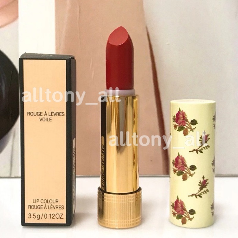 Brand Makeup Lipstick Red Flower Rose Tube Matte Lipstick 6 Colors Long Lasting Rouge Velvet Lip Tint 3.5g