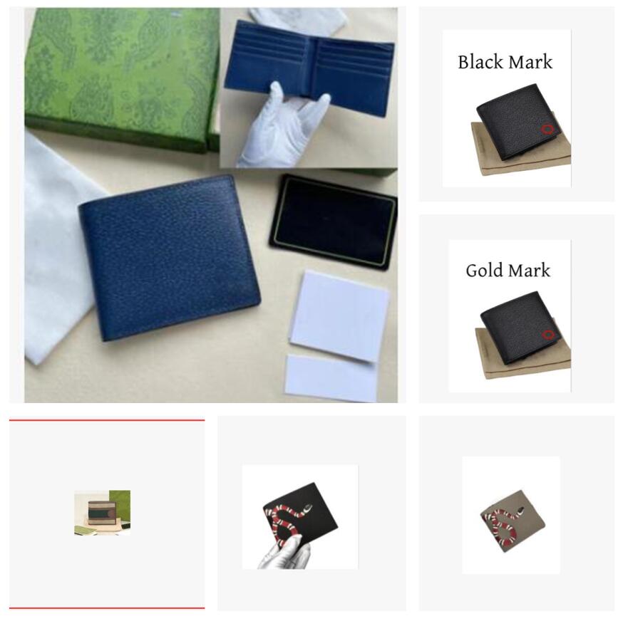 Luxurys Women Men Designer Short Wallet Leather Black wallets Purse Card Holders With Gift Box