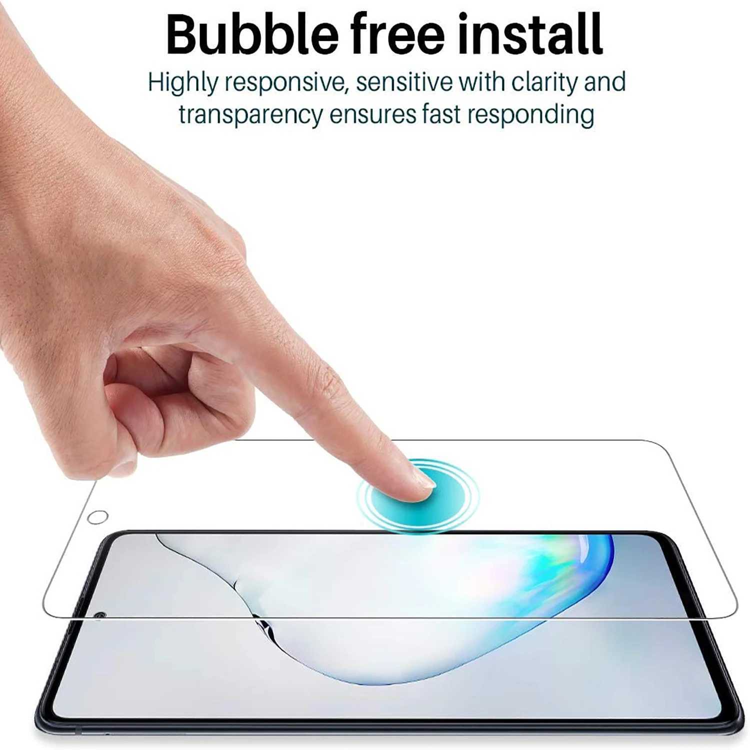 2/4Pcs SCREEn Protector Glass For Galaxy Note 10 Lite Tempered Glass Film G251218