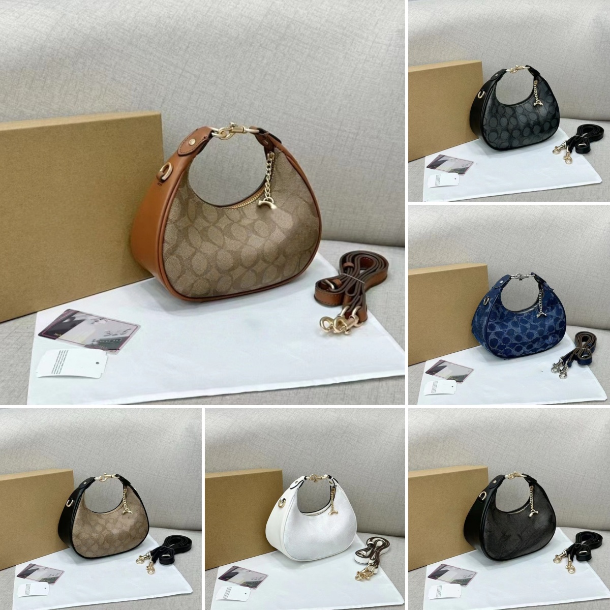 Jonie Bag Women Evening Bags Moon Tooth Bag Retro Printed Handbag Fashion Handheld Shoulder Bags high quality Leather Handbag for Women Designer Jonie Bag