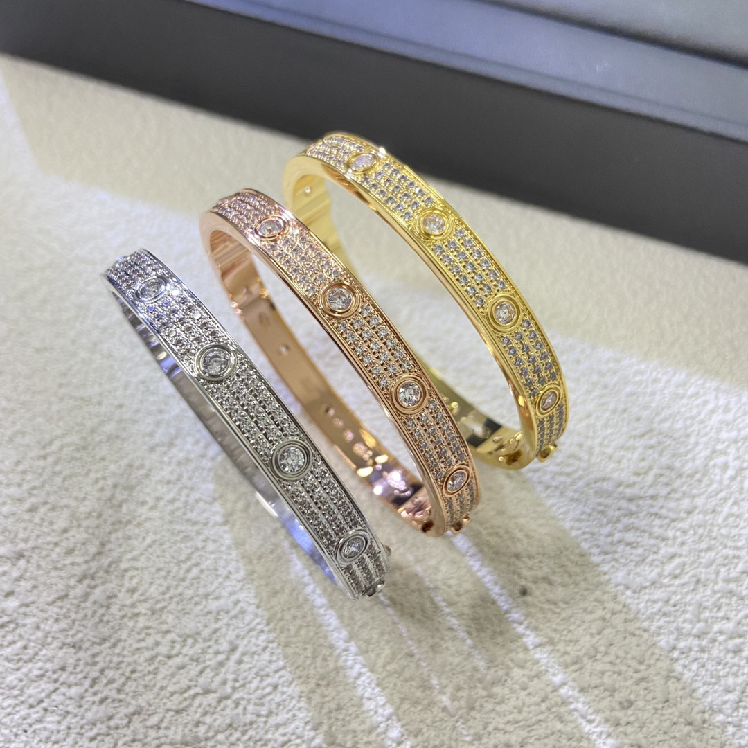 fashion bracelet casual Bangle Retro Style Diamond Inlaid Bracelet Texture gold plating With Simple Temperament Jewelry And Exquisite Gifts size16-19