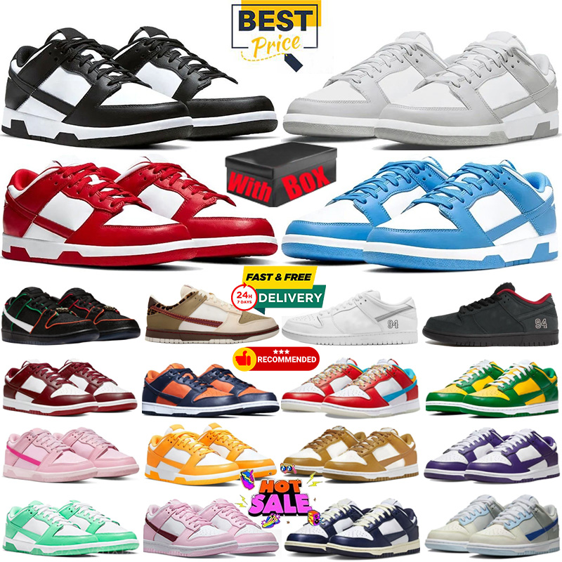 with box Designer Running Shoes Low Black White Next Nature Grey Fog Kentucky Triple Pink Otomos Harvest Moon Mens Women Sports Shoes Sneaker Lows Trainers eur 36-45