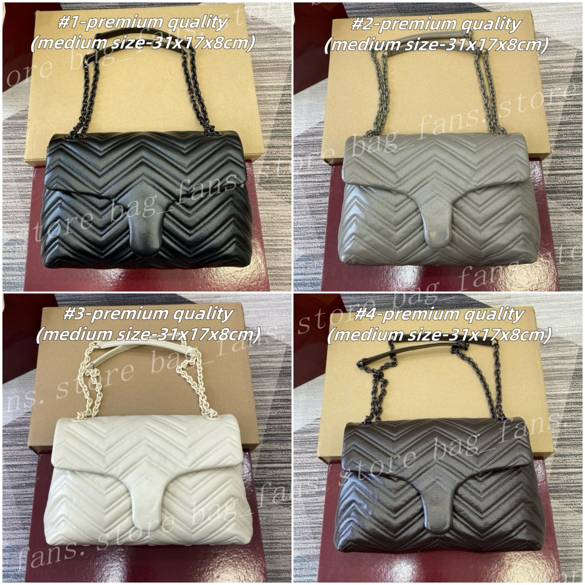 (go off picture not the description) 10A Premium Designer Shoulder Bags Women's Leather Chain Bags with Big Capacity Luxury Cover Purses Festival Gifts 33251