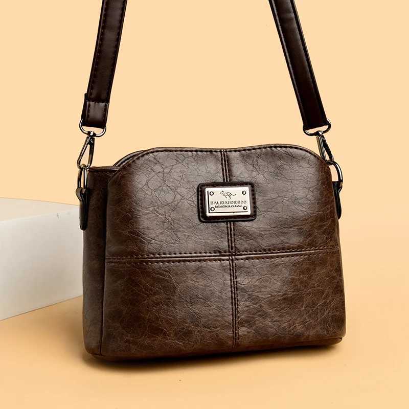 High Quality Leather Shoulder Crossbody Bag for Women Luxury Bucket Handbag Women bags Large Capacity Tote Messenger Bags NewT251218