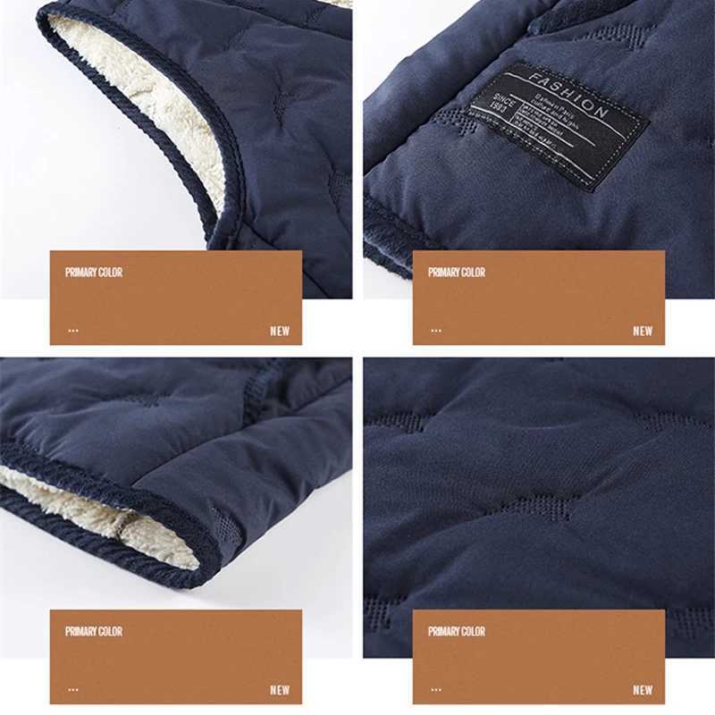 Mens Vest Water-Resistant Winter Outdoor Button Sleeveless Warm Puffey Jacket Casual Lightweight Thick Sherpa Lined CoatsG251218