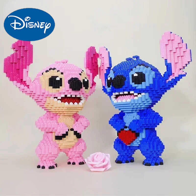 Disney 33CM Very Large Stitch StellaLou Building Block DIY Bricks Toy Small Grain Brick for Kid over 12 Years Adult Gift 3300pcs H251218