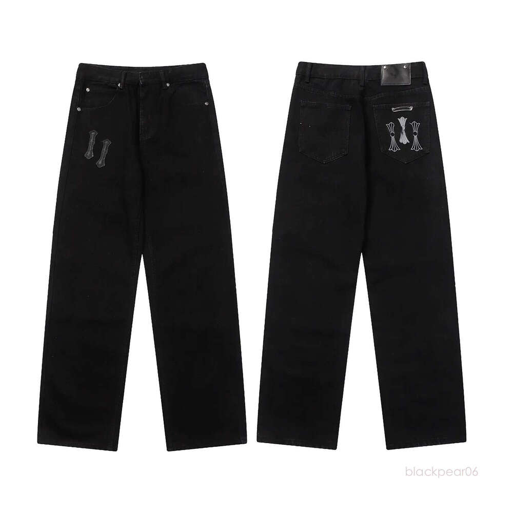 Chromed Jeans Cross Mens designer ch Work Pants Classic Trousers Designer Distressed Ripped Biker Jean Slim Motorcycle Dsafrr Heartly 3b3