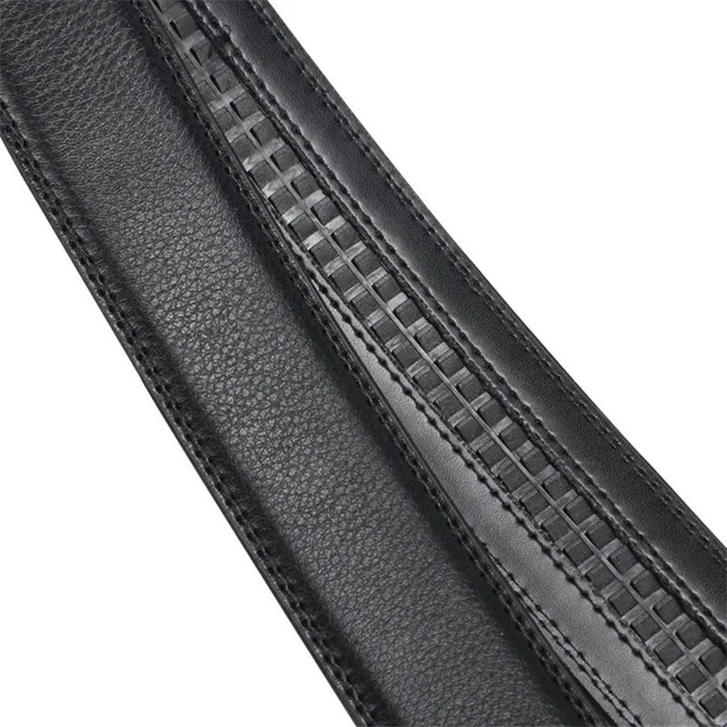 24/28/30/35CM Wide Without Buckle Men Ratchet Cow Leather Belt Strap Replacement for Mens Auto Lock Buckle Belt 251218