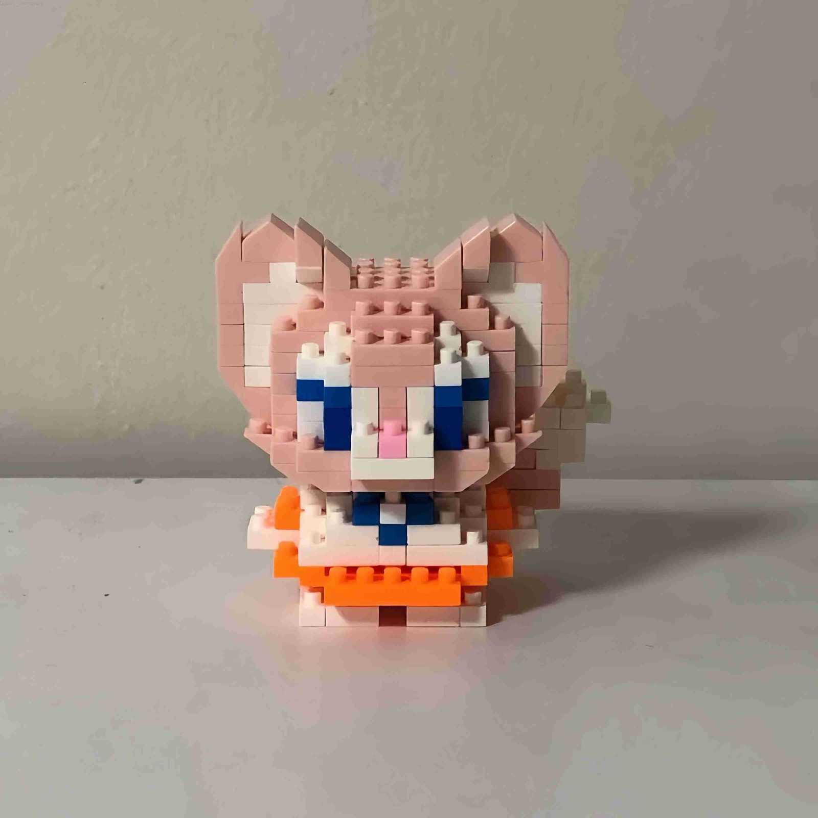 Disney Anime Princess Building Blocks Stitch Mickey Mouse mini Action toy Figures Blocks Toys Bricks Assemble Toys Kids Gifts H2512181