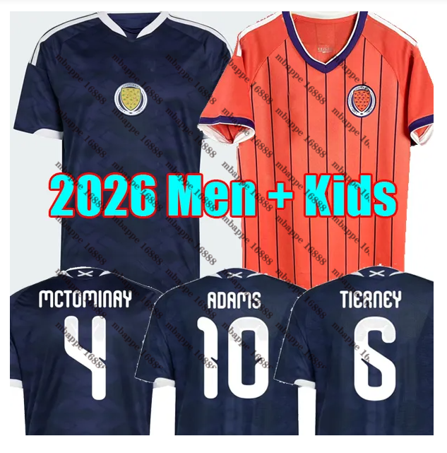 2026 Scotland Soccer Jerseys away home Special edition TIERNEY ROBERTSON football shirt CHRISTIE McGREGOR McGINN McKENNA Worldes Cups men kit kids sets