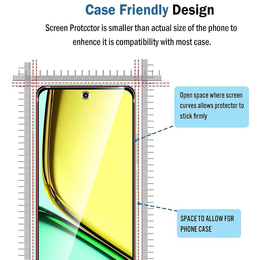 5-1Pcs Tempered Glass for Realme C55 C53 C67 4G 5G C35 C33 C31 C25 C21 C17 C15 C12 C11 C30 C20 Screen Protector on Realme C3 C2 G251218