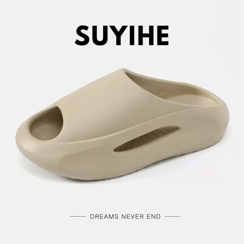 Mens Slippers Womens Slides Unisex Sense High Aesthetic Value External Wear Anti Slip Thick Bottom Beach Cool Slippers for Men Women