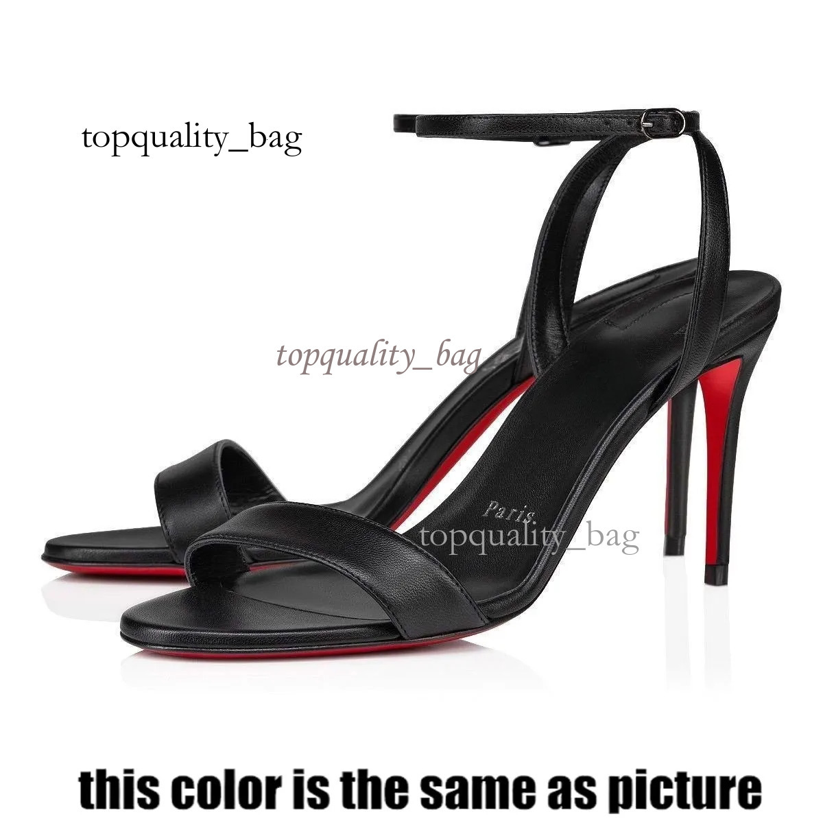 Designer Women High Heels Shoes Red Peep Toe Sandals 6Cm 8Cm 10Cm 12Cm Heels Nude Black Patent Leather Pumps Size 34-44 78 Bd4