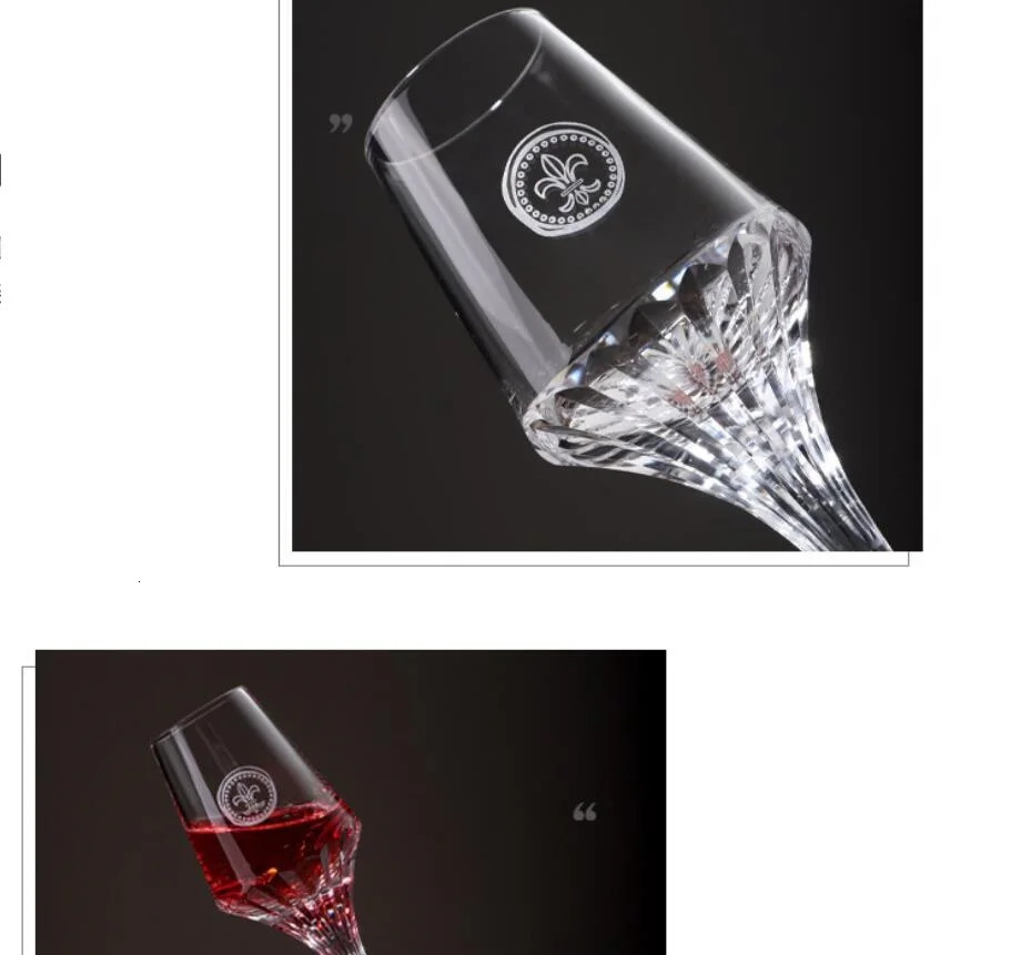 Light Retro Red Wine Glasses Business Gift Box Set Crystal Glass Whiskey Champagne Cup Transparent Goblet of Light 251215