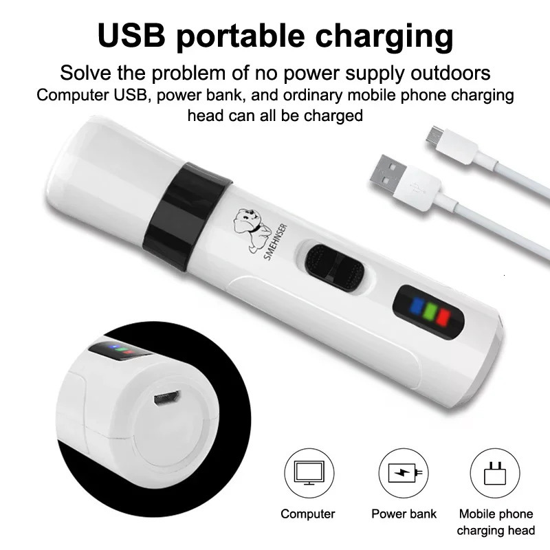 Silent Groom Pro Nail Grinder Upgraded Groomer For Dogs Rechargeable USB Charging Pet 251215