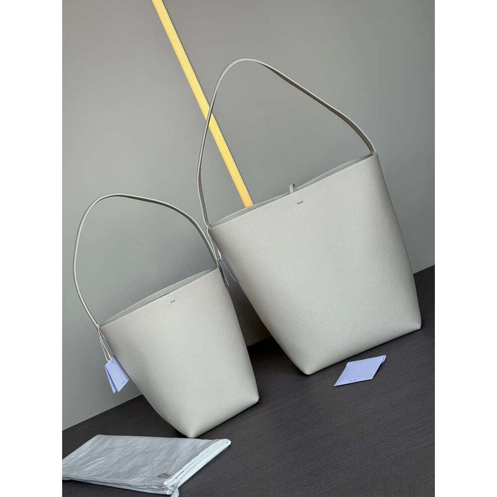 Bucket Lychee Pattern Commuter Large Capacity Genuine Leather Handbag Shoulder Underarm Tote Women S Bag High Quality Luxury Bag