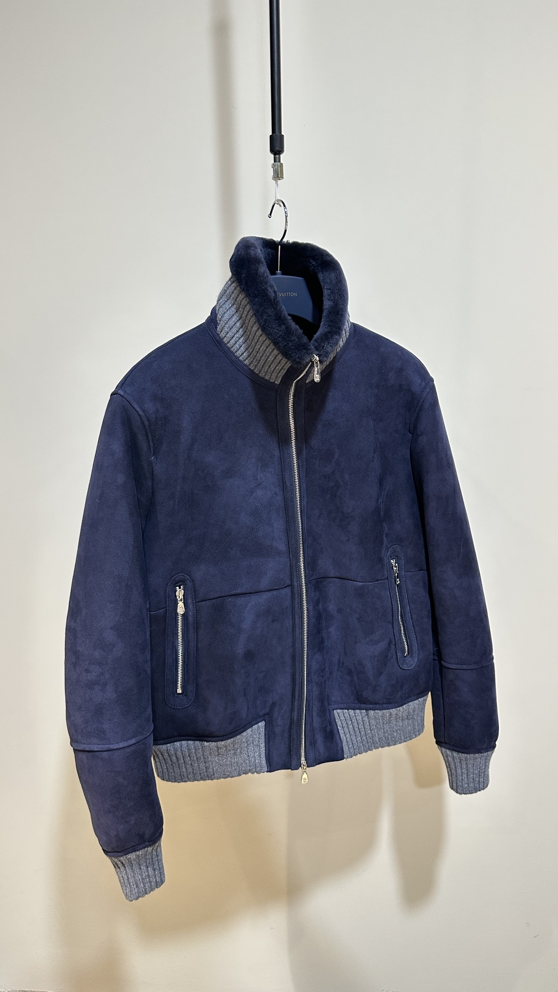 B C brand designer Coat Mens shearing fur leather jacket genuine leather tailored order luxury gift Valentines Fathers Christmas