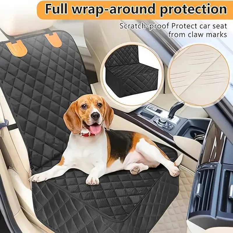 Dog Front Seat Cover for Cars Waterproof Nonslip Pet Car Seat Protector Quilted Durable Padded Dog Seat Covers Auto Accessories Y251216