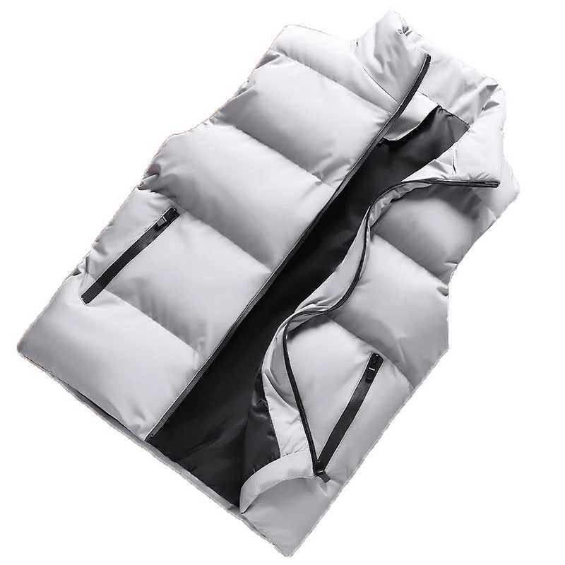 Men Vest Windproof Vest Men Jacket Sleeveless Vest Winter Jacket Casual Coat Men down Cotton Warm Thicken Waistcoat ThickG251218