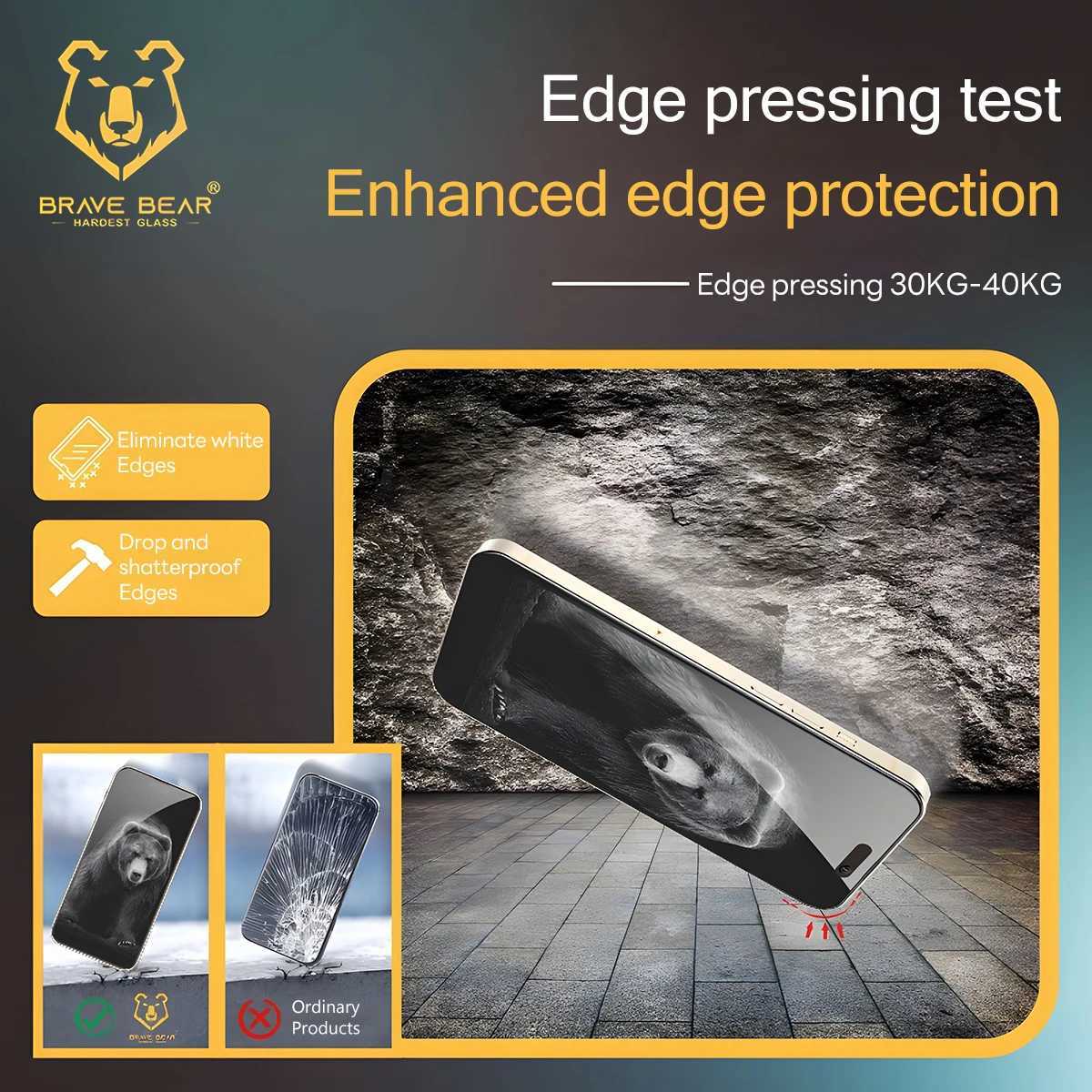 2PCS Screen Protector For iPhone 16 15 14 13 12 Pro Max Plus Tempered Glass Phone Shockproof Protective Film Phone Accessories G251218