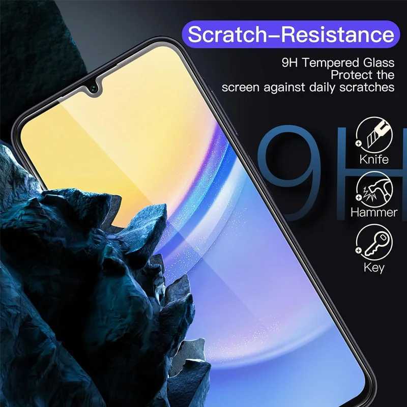 9H SCREEn Protector for A15 A16 A56 A36 A14 A25 A24 A55 A53 A52 A52S A51 A34 A35 Tempered Glass Galaxy A15 G251218
