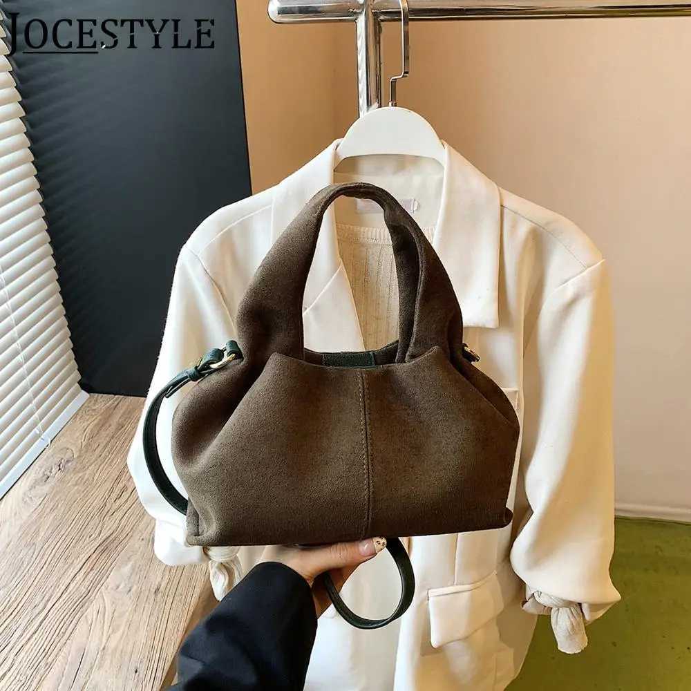 Faux Suede Crossbody Bag Fashion Handbag with Adjustable Strap Commuter Bag for Women Work Shopping Travel DailyT251218